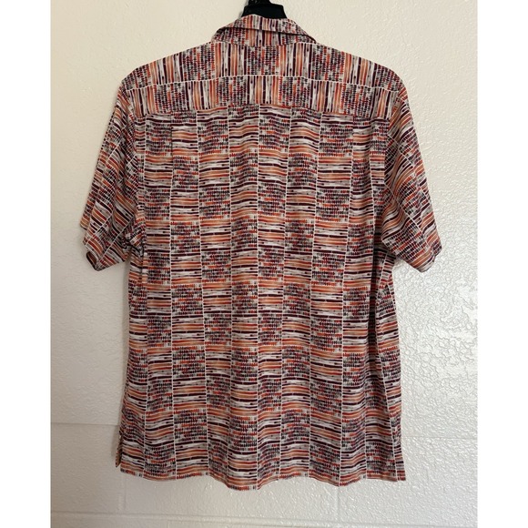 Tommy Bahama Shirt Men's‎ Size L Multicolor Short Sleeve Silk Blend Casual - Picture 2 of 10